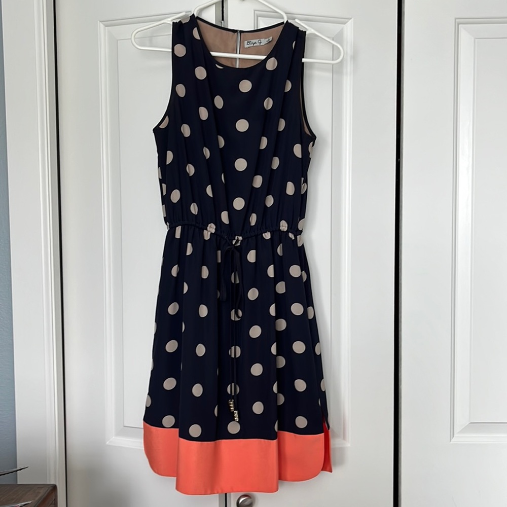 Eliza J blouson tie front dress